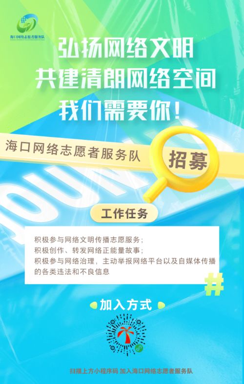 海口网民 我们需要你 海口网络志愿者招募进行时